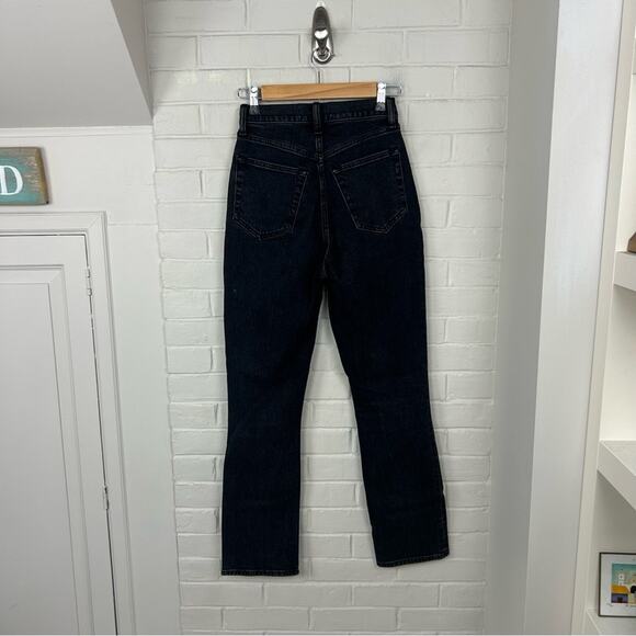 Abercrombie & Fitch Curve Love The 90s Slim Straight Cross Waist Jean Size 24 - Picture 9 of 10